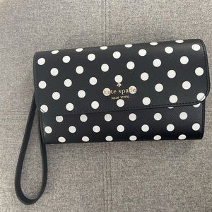 Kate Spade Cheers Charming Dot Print Wristlet